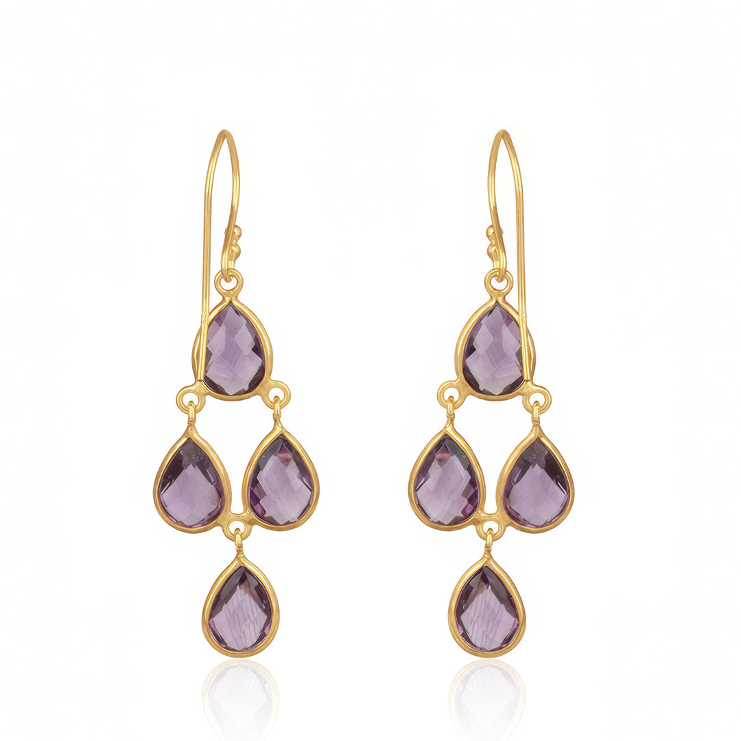 Amethyst Chandelier Earrings