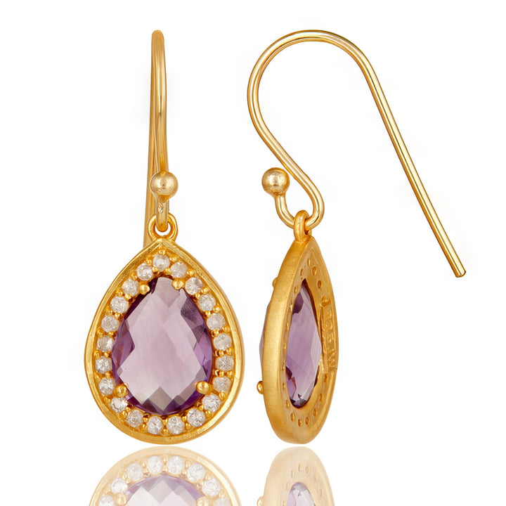 Amethyst Harlequin Earrings