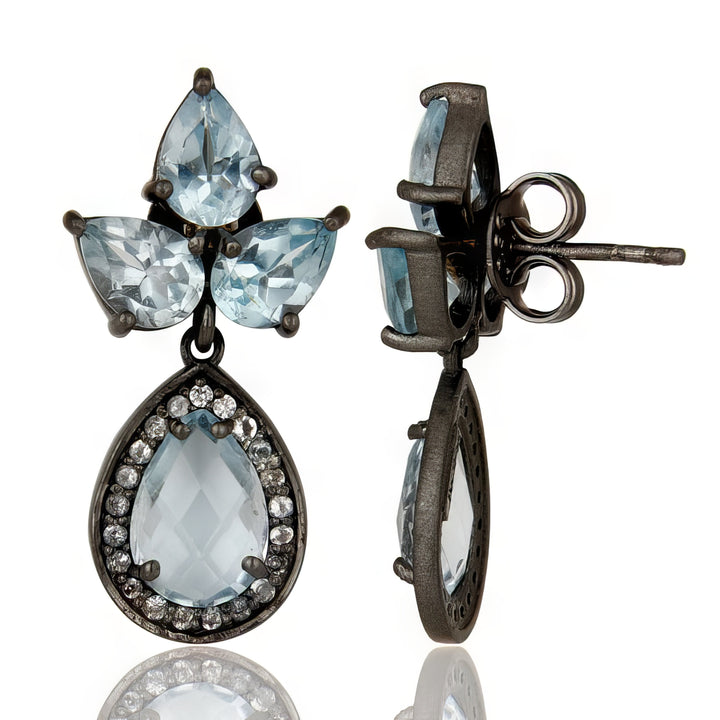 Blue topaz Chloe Earrings