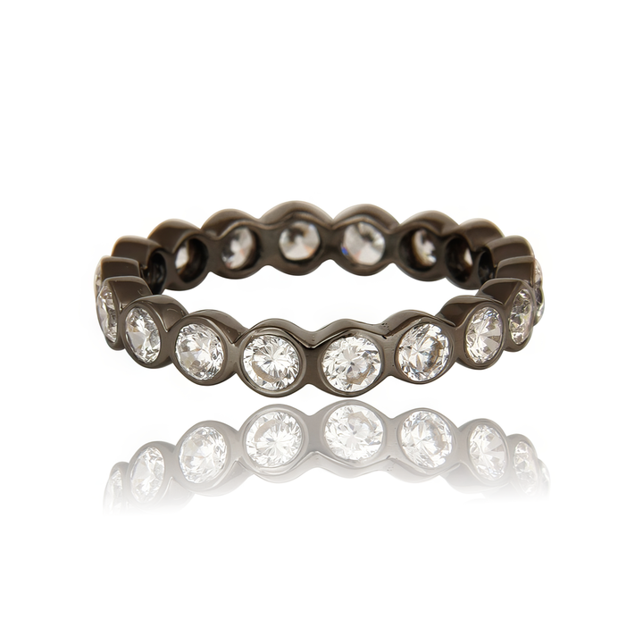 Zirconia Black Aria Ring