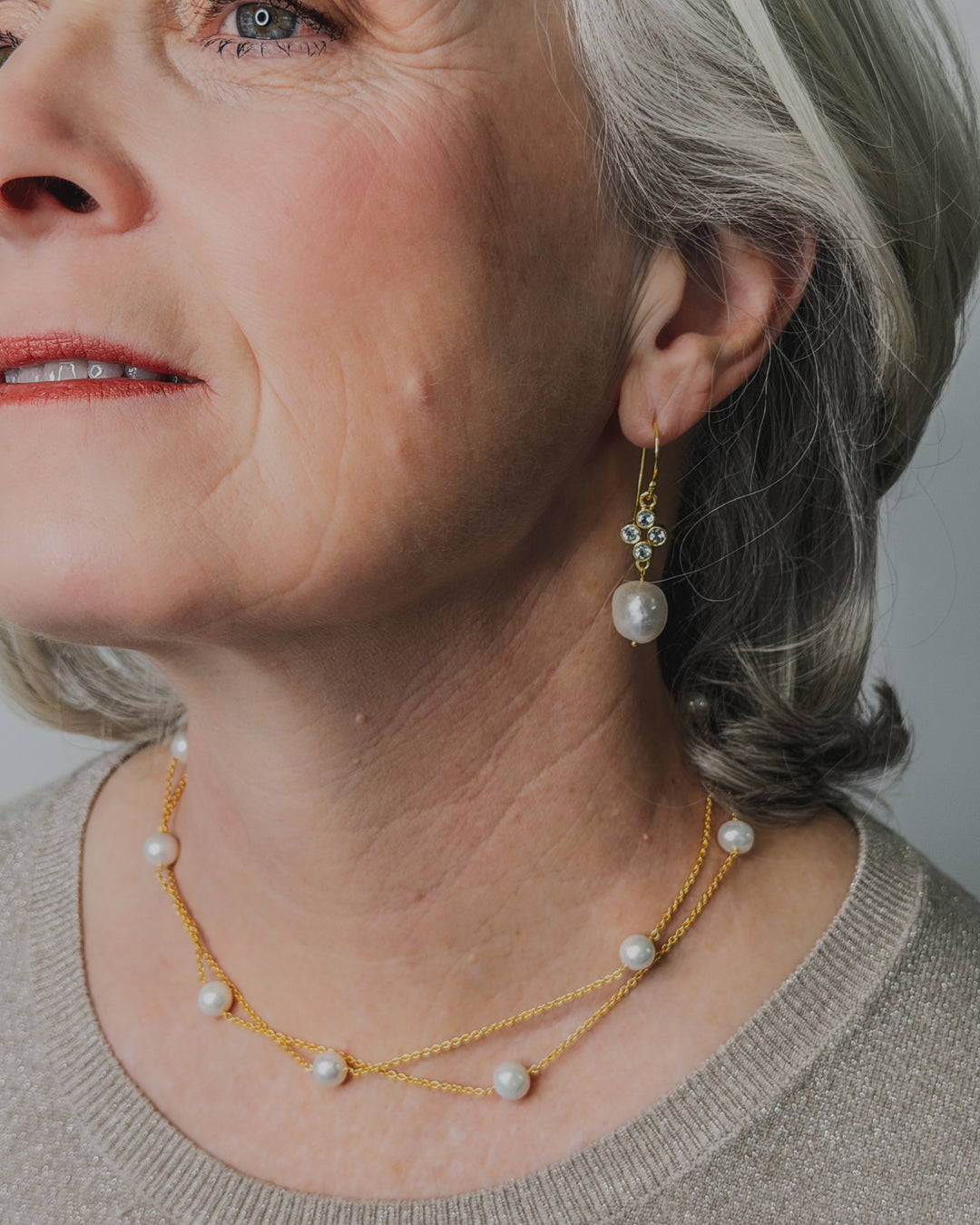 Blue Topaz Luna Azul Earrings