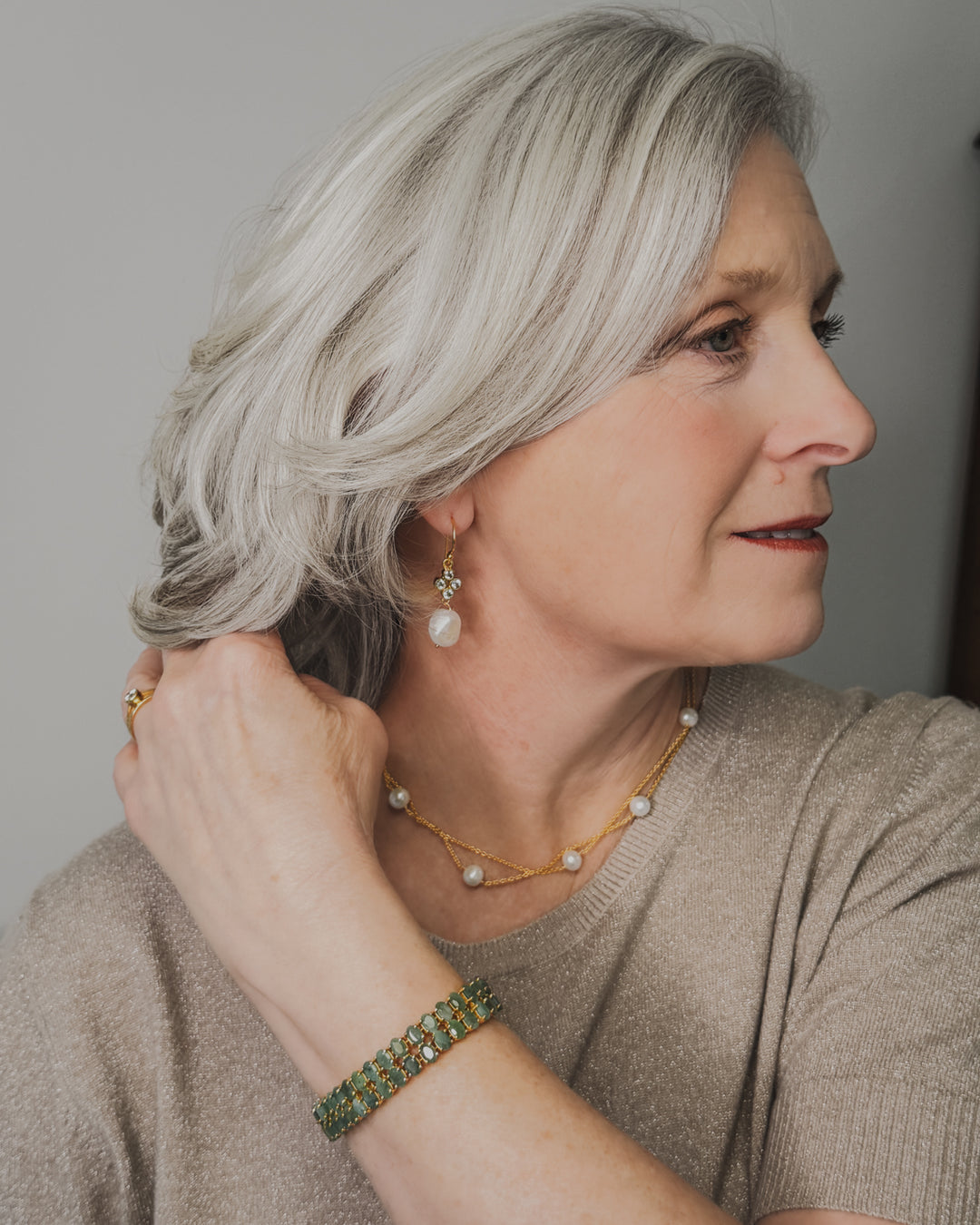 Natural Emerald Krika Bracelet