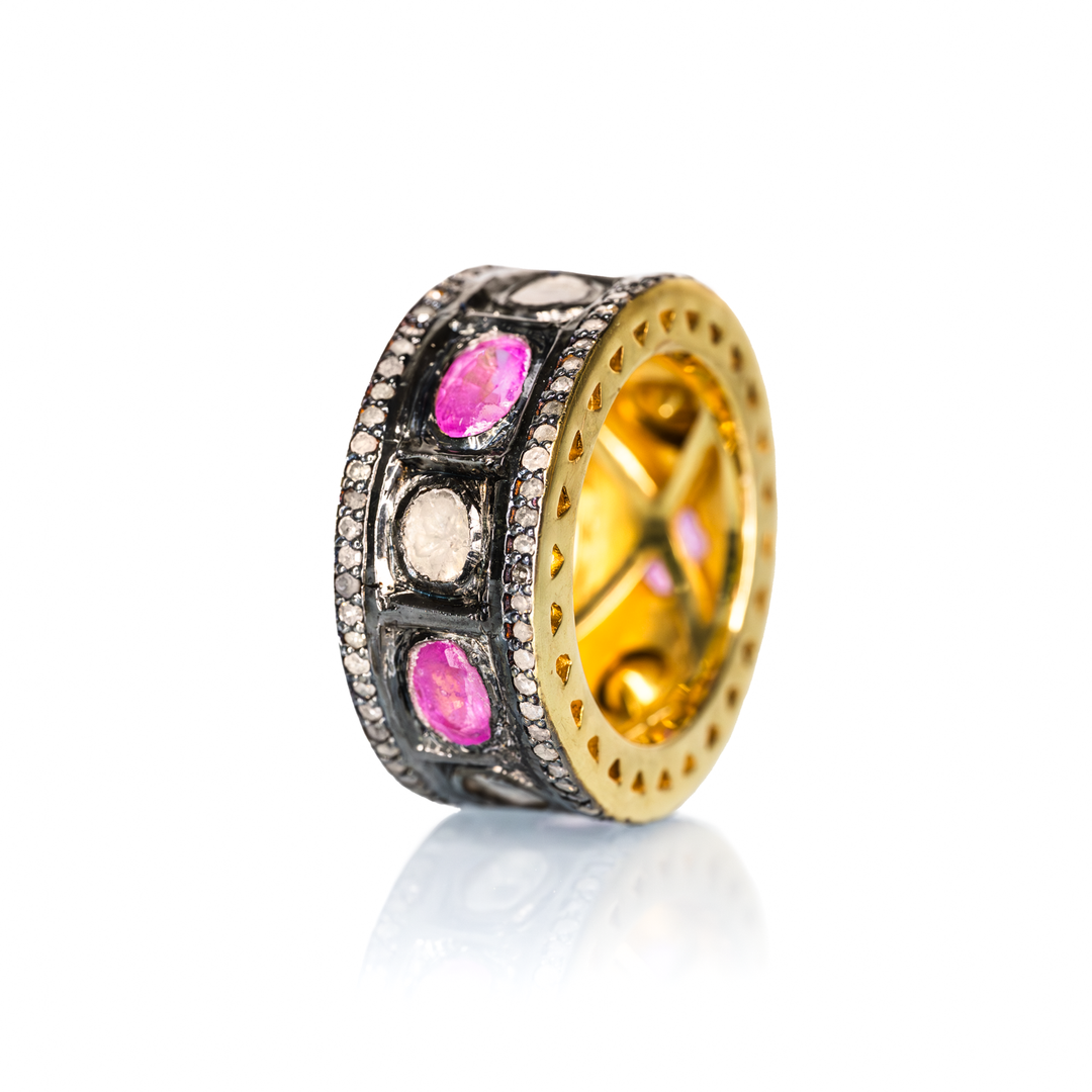Pink Sapphire Chrysler Earrings