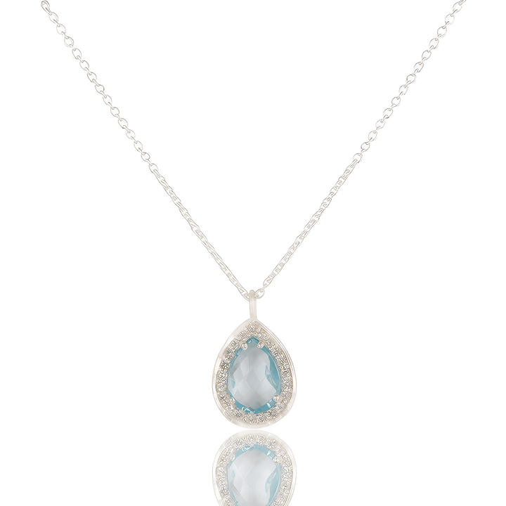 Blue Topaz Harlequin Necklace