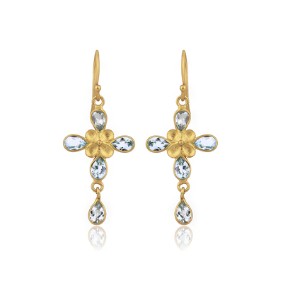 Blue Topaz Hope Earrings