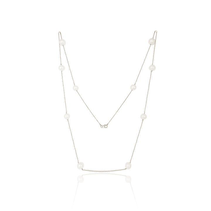 Titan Freshwater Pearl Sterling Silver Necklace