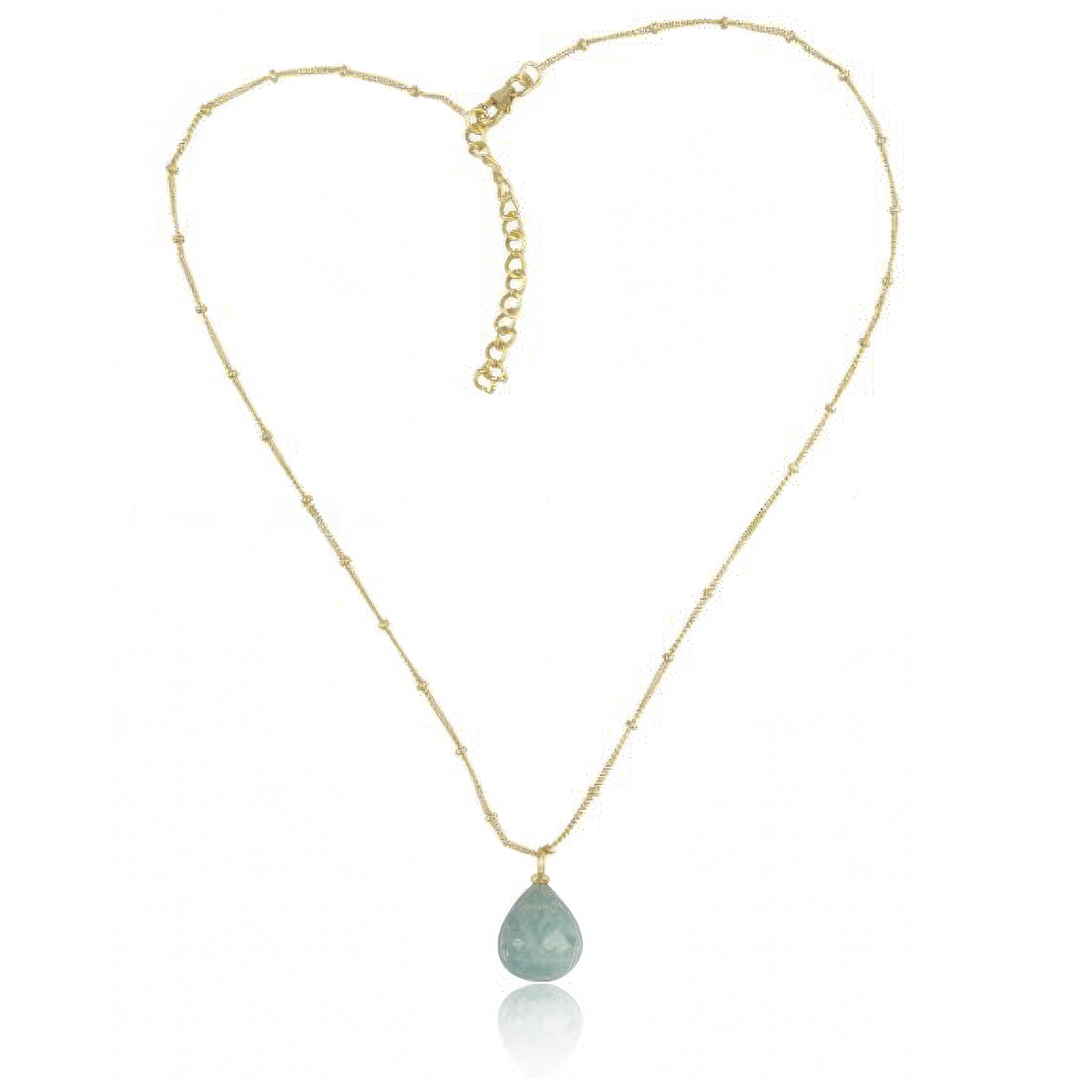 Amazonite Drop Necklace