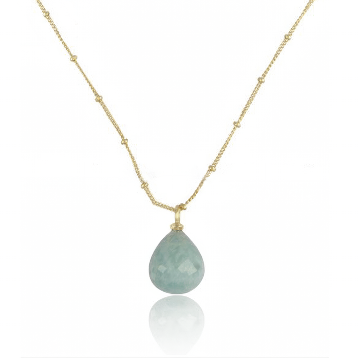 Amazonite Drop Necklace